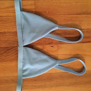 SHEIN Blue Bikini Top (S)